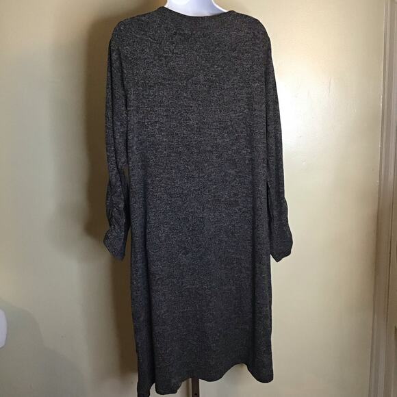 Millers Woman Gray long Sleeve Casual Midi  V-Neck Tunic Dress Sz. 16 NWT - Picture 4 of 8